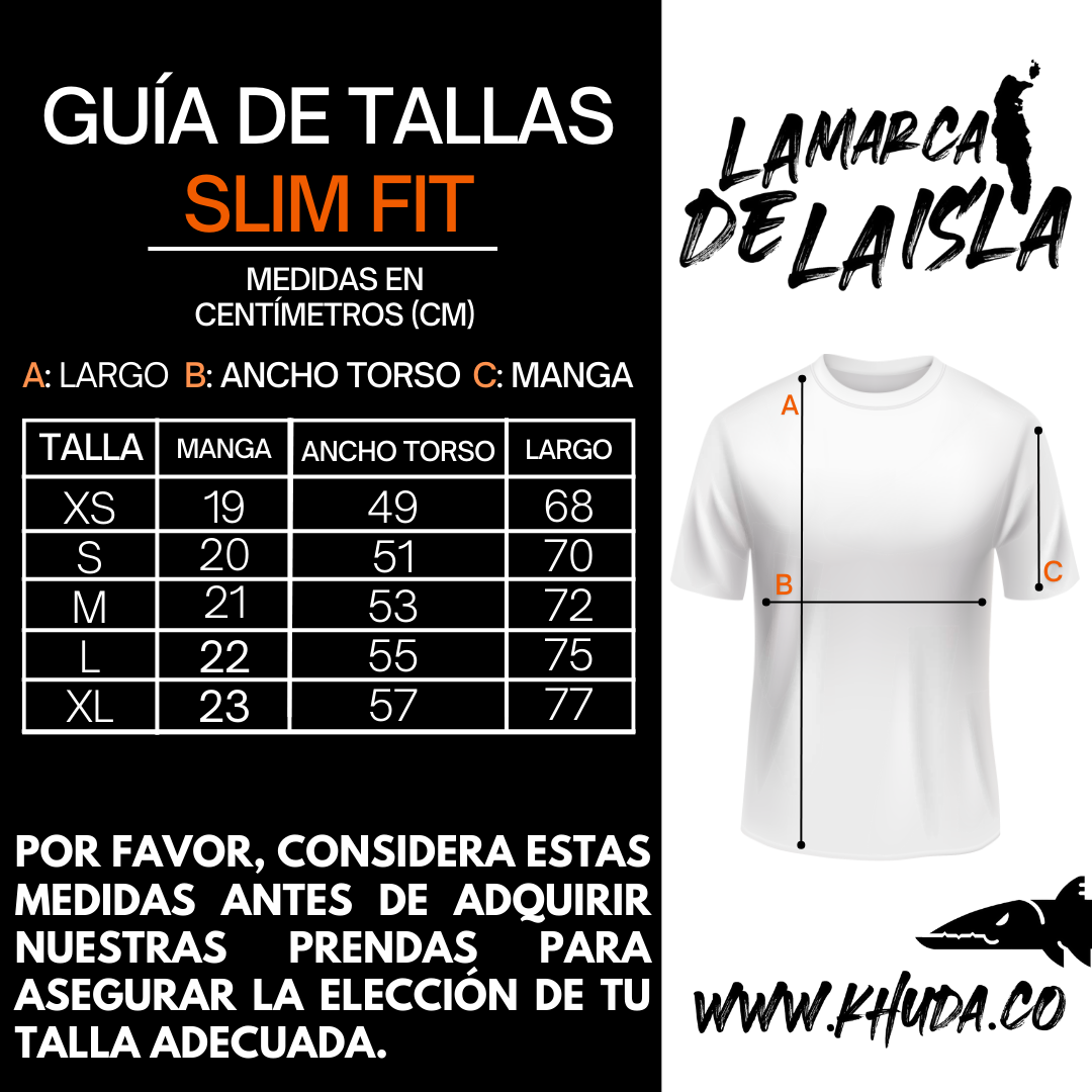Camiseta Hombre Slimfit Negra Estampada