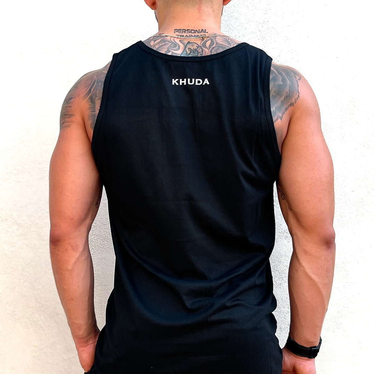 Camisilla Hombre Negra Estampada Faro