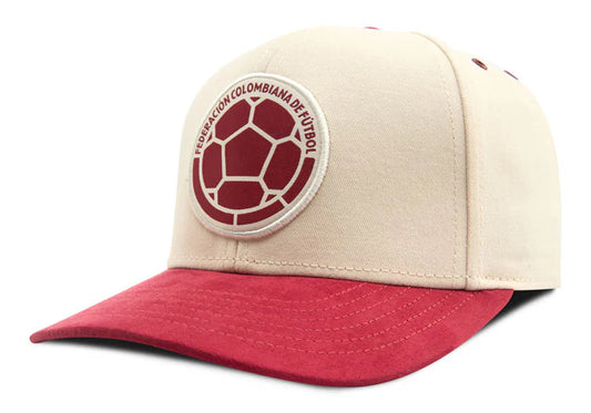 Gorra Oficial FCF Selección Colombia vintage FCFD0524 Beige Rojo