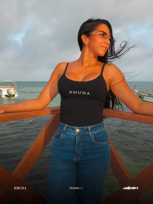 Body Cuello Cuadrado Tirantes Finos Halter Ref Khuda Iso