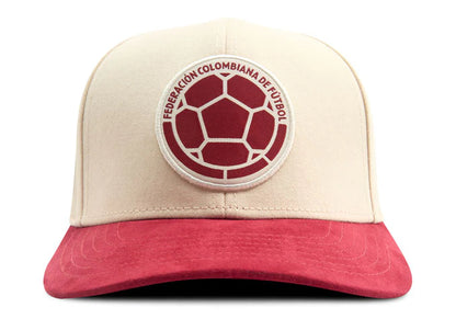 Gorra Oficial FCF Selección Colombia vintage FCFD0524 Beige Rojo