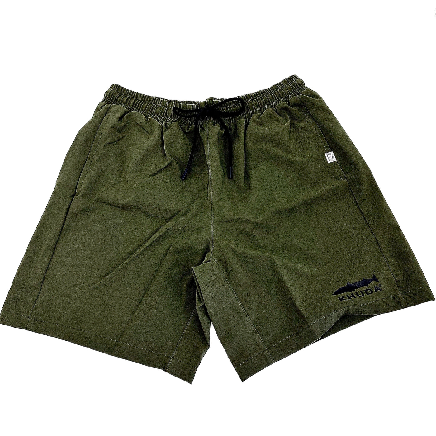Pantaloneta poliester verde militar c para hombre