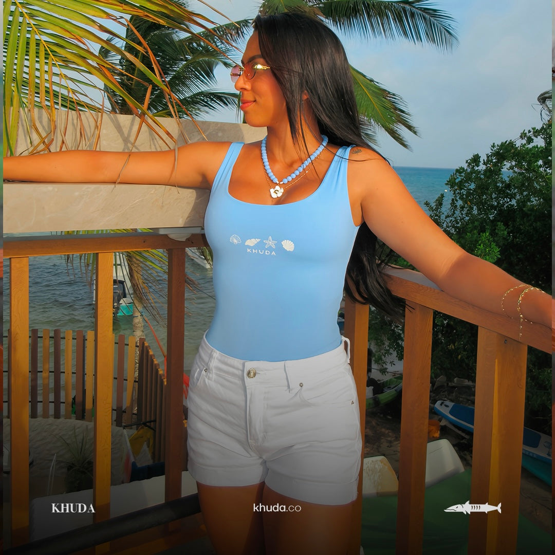 Body Cuello Cuadrado Tirantes Anchos Ref Nautilus