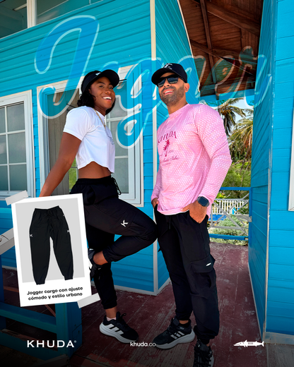 Jogger Cargo Unisex Ref Khuda Bota con Elástico