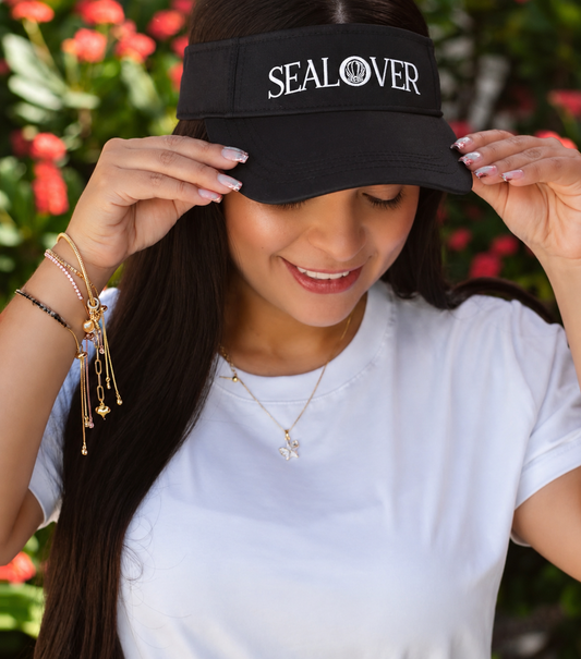 Visera Antifluido Ref Sea Lover V2 Negra Bordado Blanco
