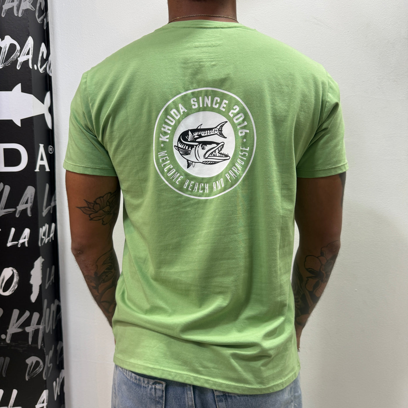 Camiseta Hombre Classicfit Verde Pistacho Ref Savage Khuda