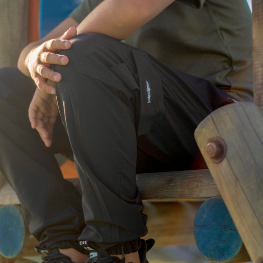 Jogger Cargo Unisex Kids Ref Khuda Negro