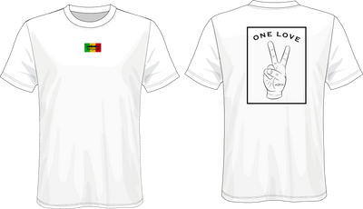 Camiseta Hombre Slimfit Blanca Ref One Love