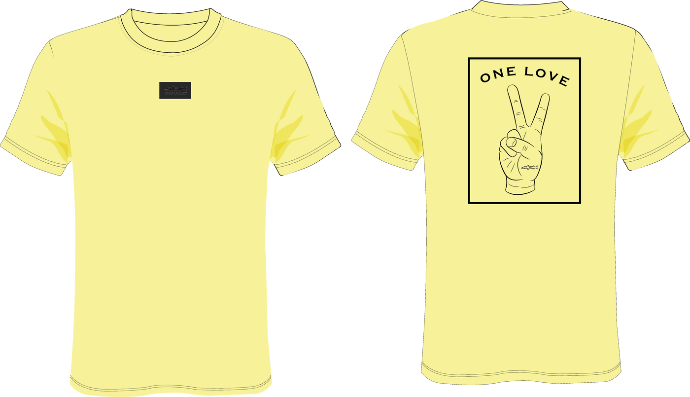 Camiseta Hombre Slimfit Amarillo Ref One Love