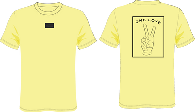 Camiseta Hombre Slimfit Amarillo Ref One Love