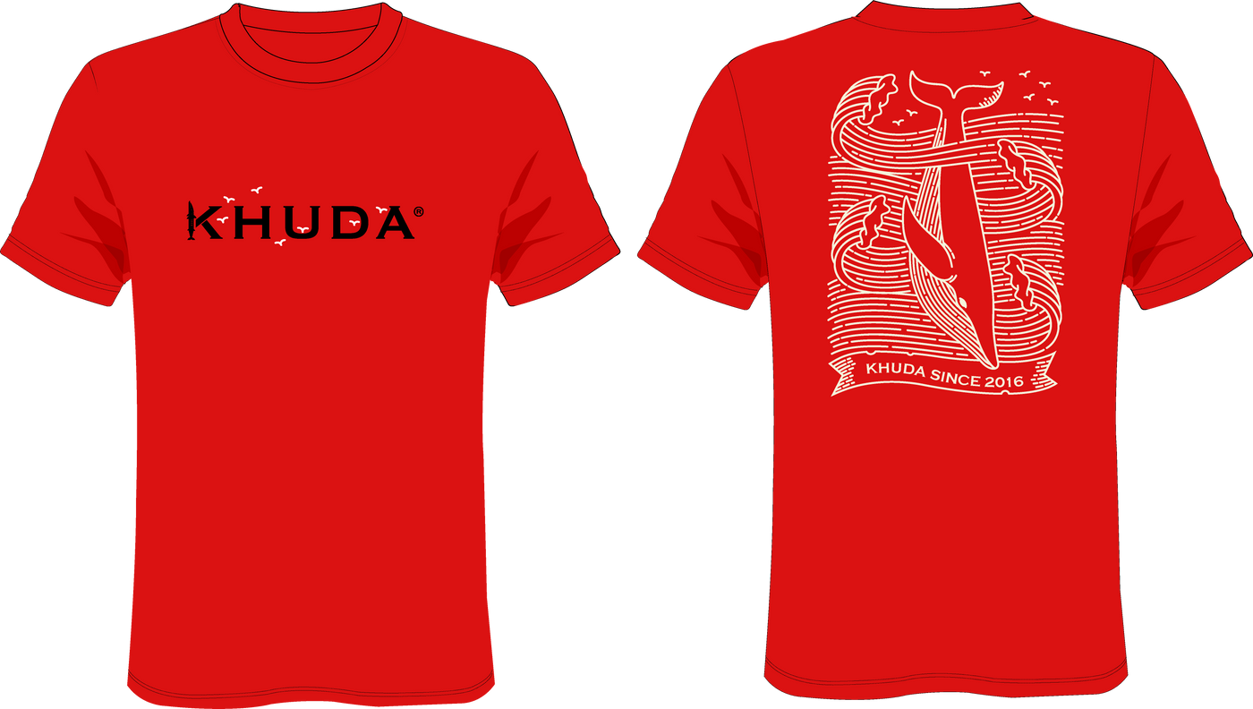 Camiseta Hombre Classicfit Roja Ref Whale & Birds