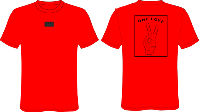 Camiseta Hombre Slimfit Roja Ref One Love