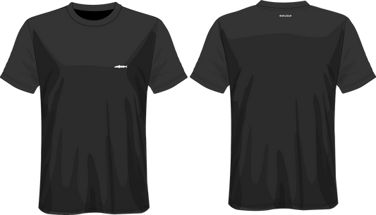 Camiseta Hombre Slimfit Negra Estampada