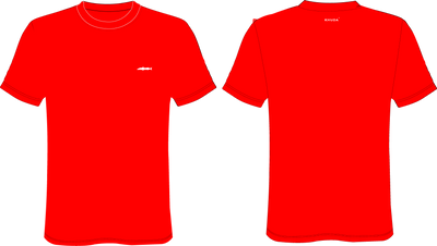 Camiseta Hombre Classicfit Roja Estampada