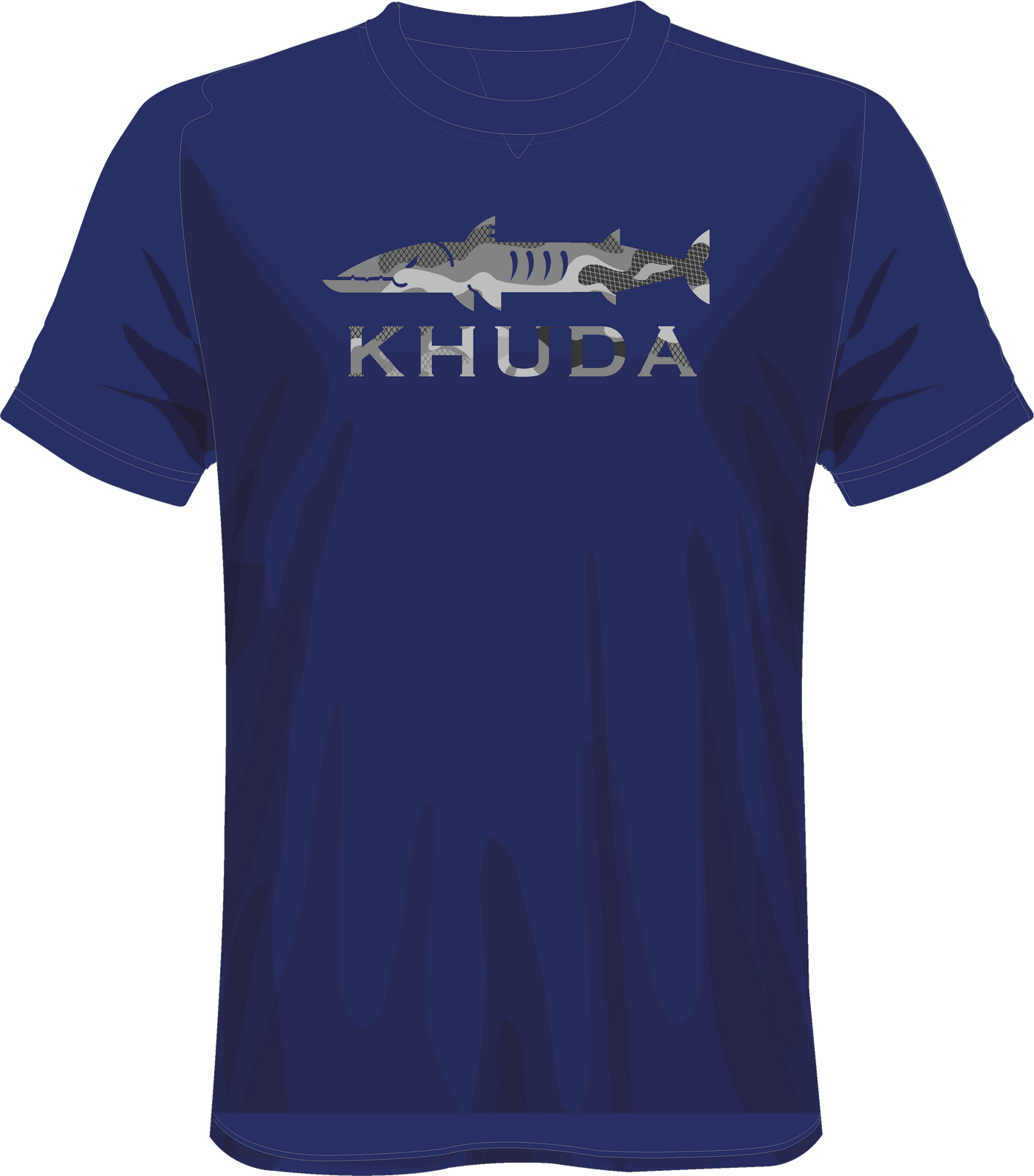 Camiseta Para Hombre Azul Est Militar Gris Big Khuda