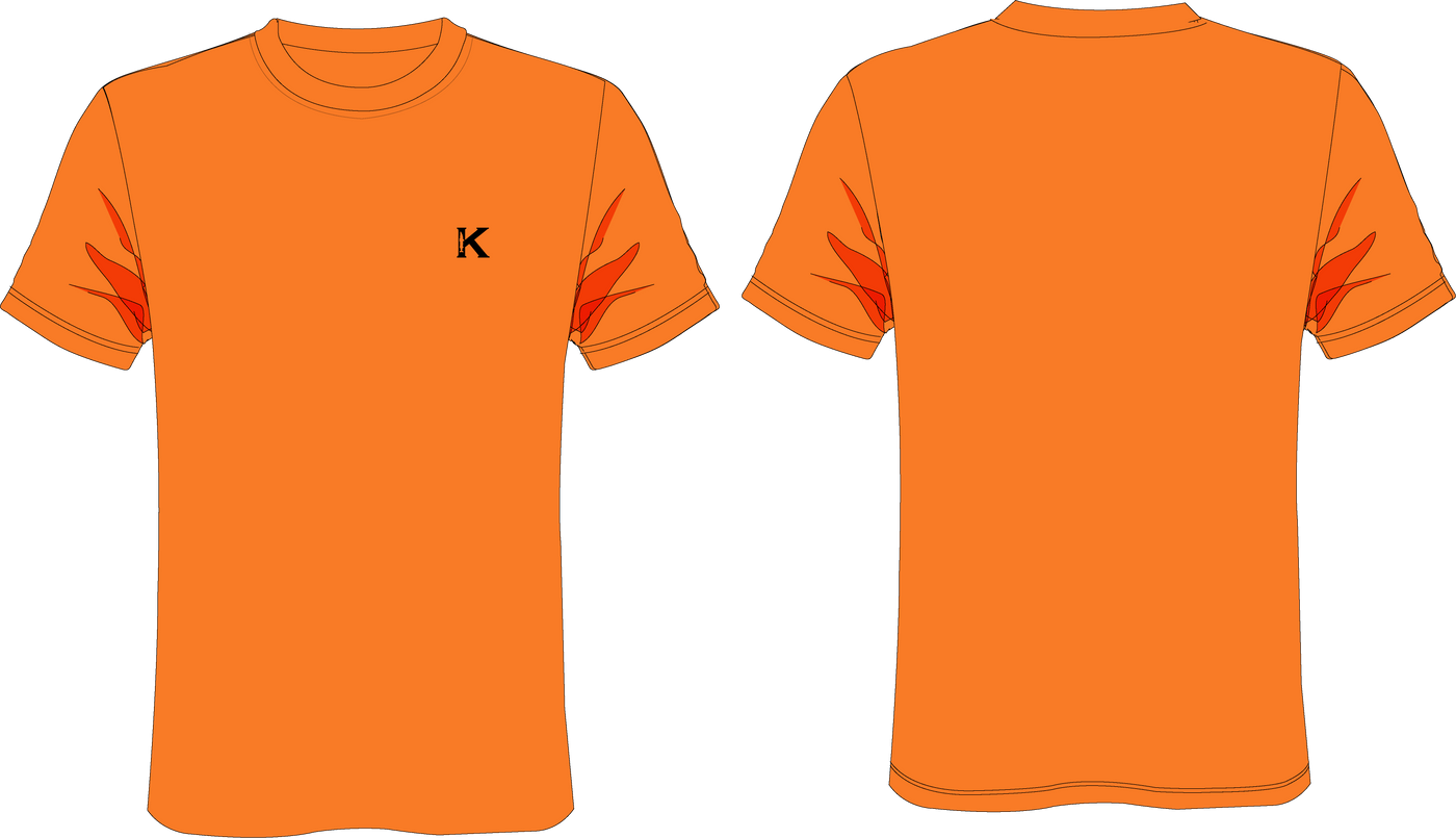 Camiseta Hombre Classicfit Naranja Ref Punto Khuda Vol2