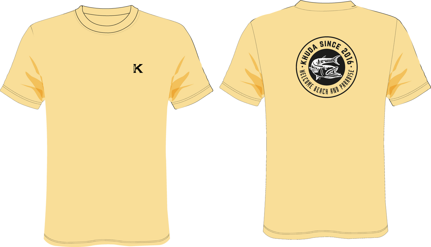 Camiseta Hombre Classicfit Amarillo Pale Ref Savage Khuda