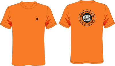 Camiseta Hombre Classicfit Naranja Ref Savage Khuda