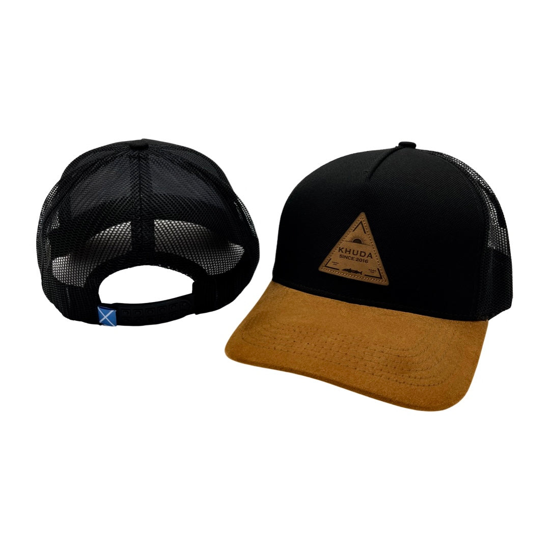 Gorra Memphys Camionera Sunshine Negra-Gamuza