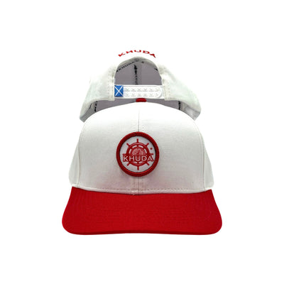 Gorra Memphys 6cr Timon Blanco-Rojo